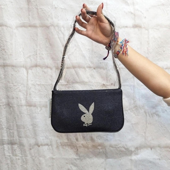 Y2K Playboy denim handbag - Picture 1 of 5